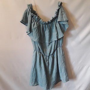 Emory Park chambray gauze romper